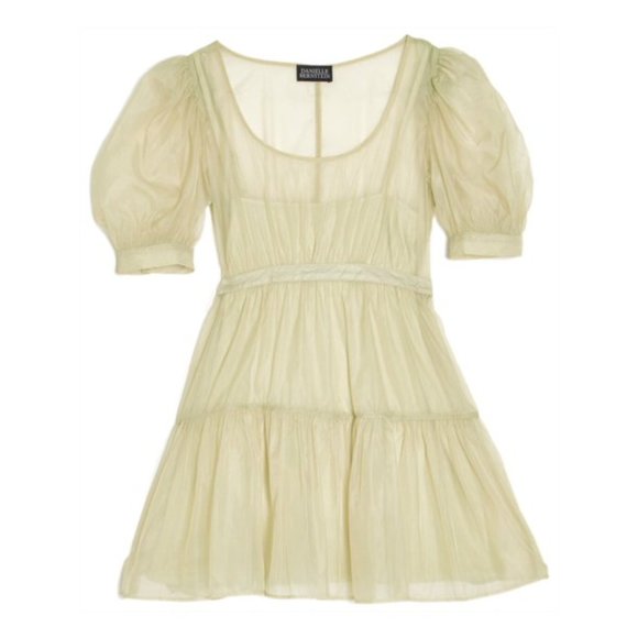 NWT Danielle Bernstein Womens Ruffled Mini Dress Large - Picture 2 of 9